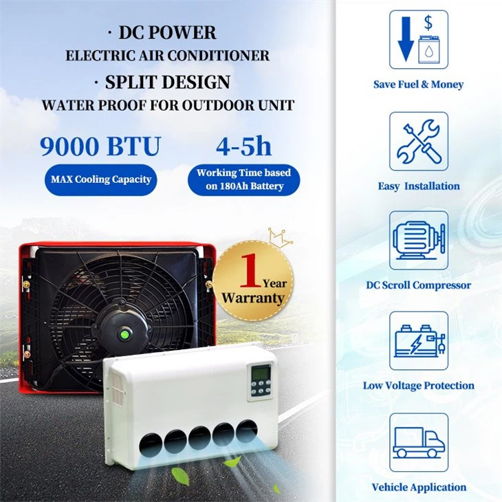 Electric Dc Truck Air Conditioner
